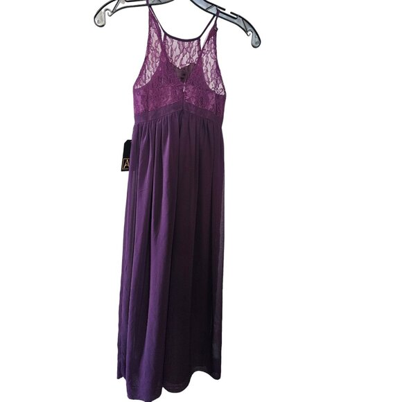 Purple Chiffon Child's Dress - Picture 2 of 3